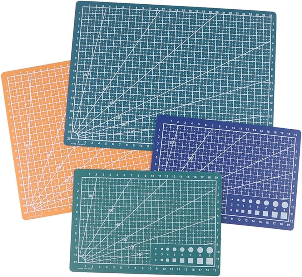 A5 Sided Cutting Mat Pad Patchwork Tool Handmade Plate Dark School Supplies Grid Lines Board(E) image 4