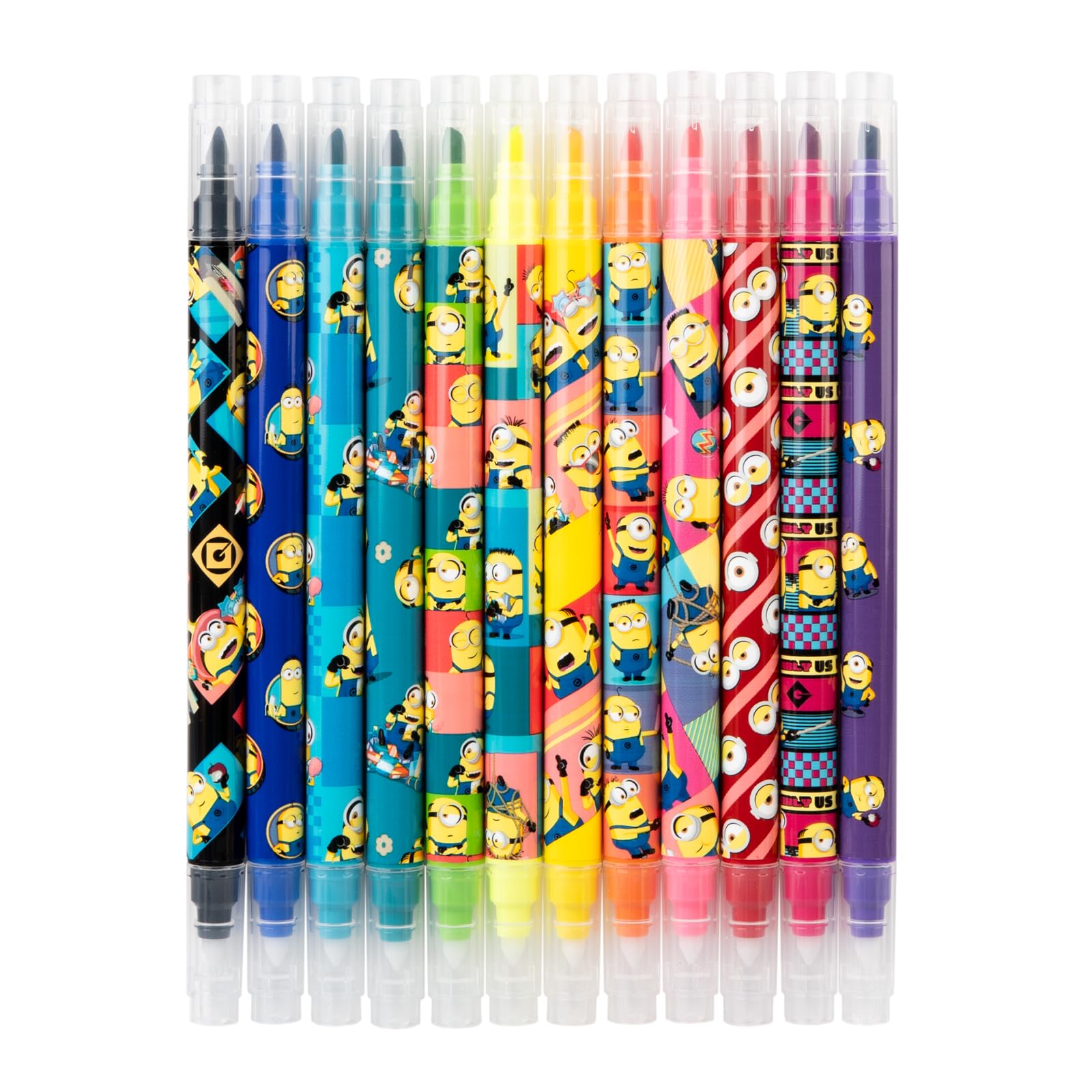Grupo Erik Minions Set of 12 Erasable Colouring Pens - Minion Gifts, Merch