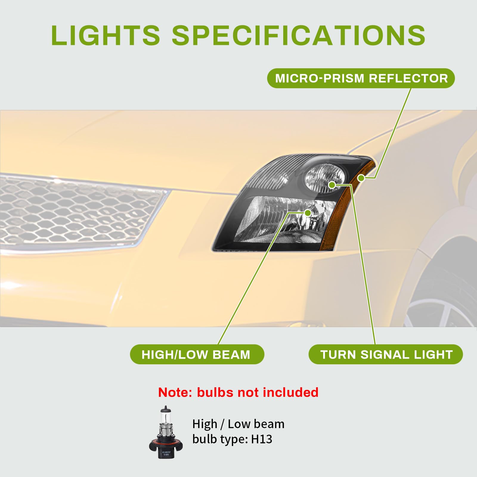 AUTOSAVER88 Headlights Assembly Compatible with 07 08 09 2007 2008 2009 Sentra 07-09 2007-2009 Headlamps Pair Driver and Passenger Side Black Housing