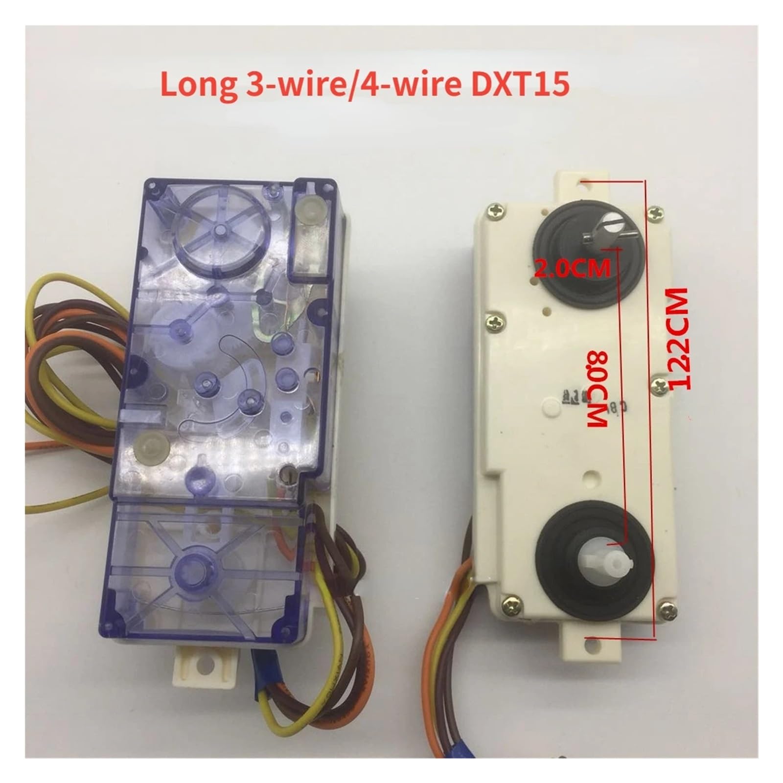 Interruptor Temporizador for Lavadora De Tira Larga, Compatible Con Lavadora Panasonic XPB60-600S XPB50-520S, Pieza De Repuesto DXT15 De 3 Cables Y 4 Cables(3,Wire timer 2 knobs-1PCS)