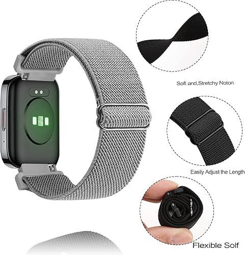 Miniatura 4 de Correa de reloj de nailon compatible con SKG Smartwatch, correas de reloj de liberación rápida para SKG V7 ProSKG V7 SmartWatch pulseras