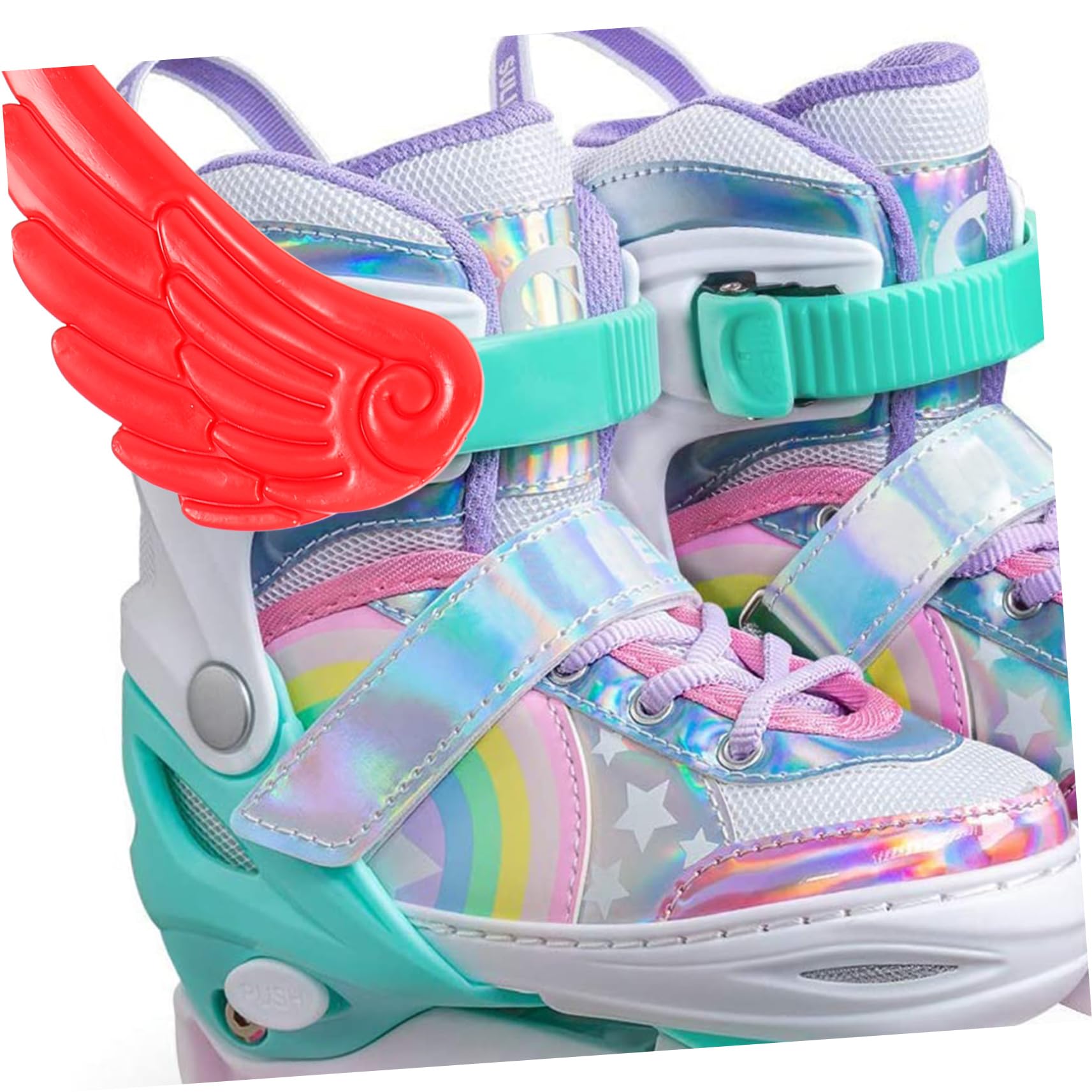 NOLITOY 12pairs Butterfly Wings Shoe Decor Skating Accessories for Roller Skates to Clean Creative and Versatile Styles