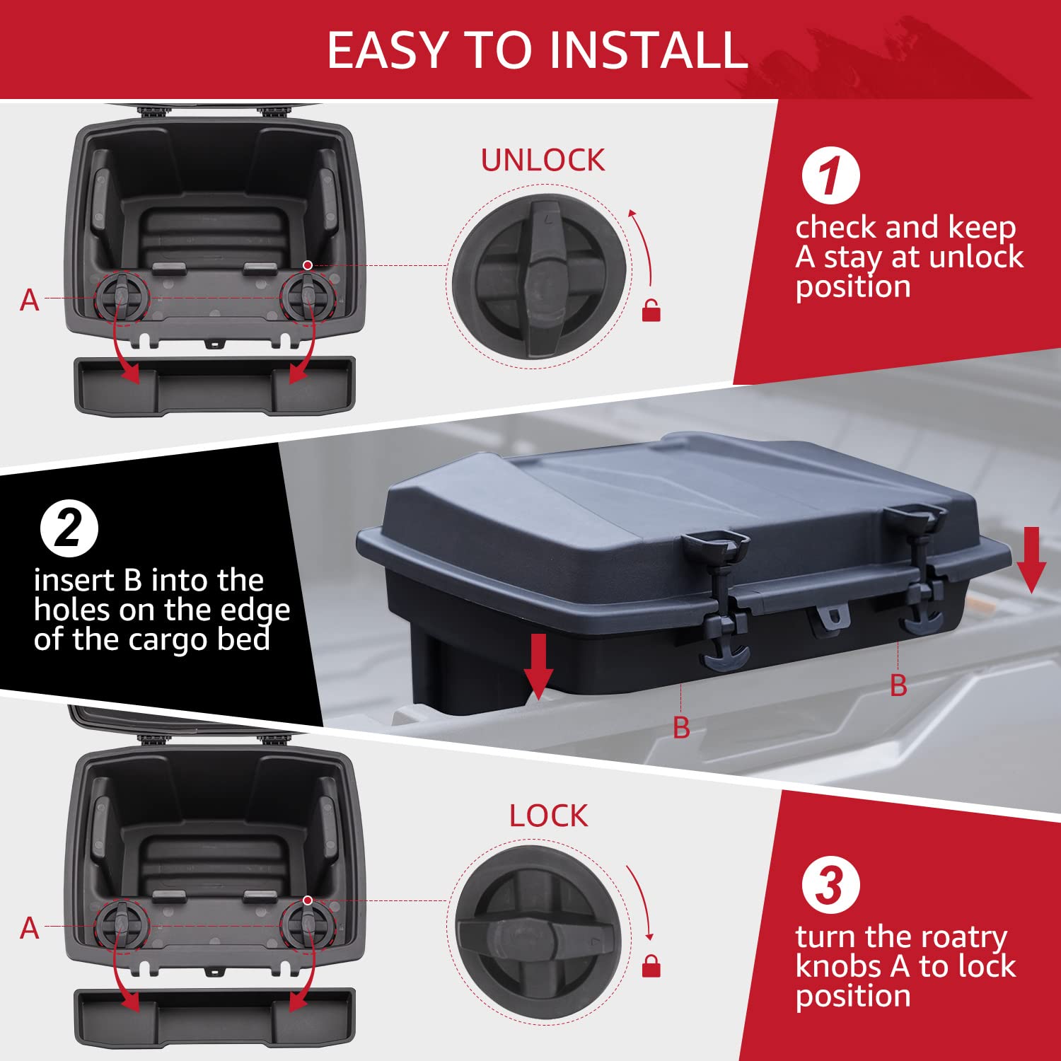 HAKA TOUGH Caja de almacenamiento Defender HD8 HD10 Bed Tool Storage Box OEM nuevo #715003028