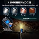 FABSPORTS Rechargeable ABS LED Bicycle Front/Head Light with USB with Speedometer, Odometer and is Waterproof, Suitable for All Mountain and Road Bicycle and Bikes (Black) gallery image
