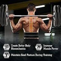 Vista 11 de Yes4All 100% Leather Premium Weightlifting Belt/Genuine Leather/ 2in1 Dip Belt With Chain/Self-locking Belt, Robust Alloy Steel Buckle 10mm Thick