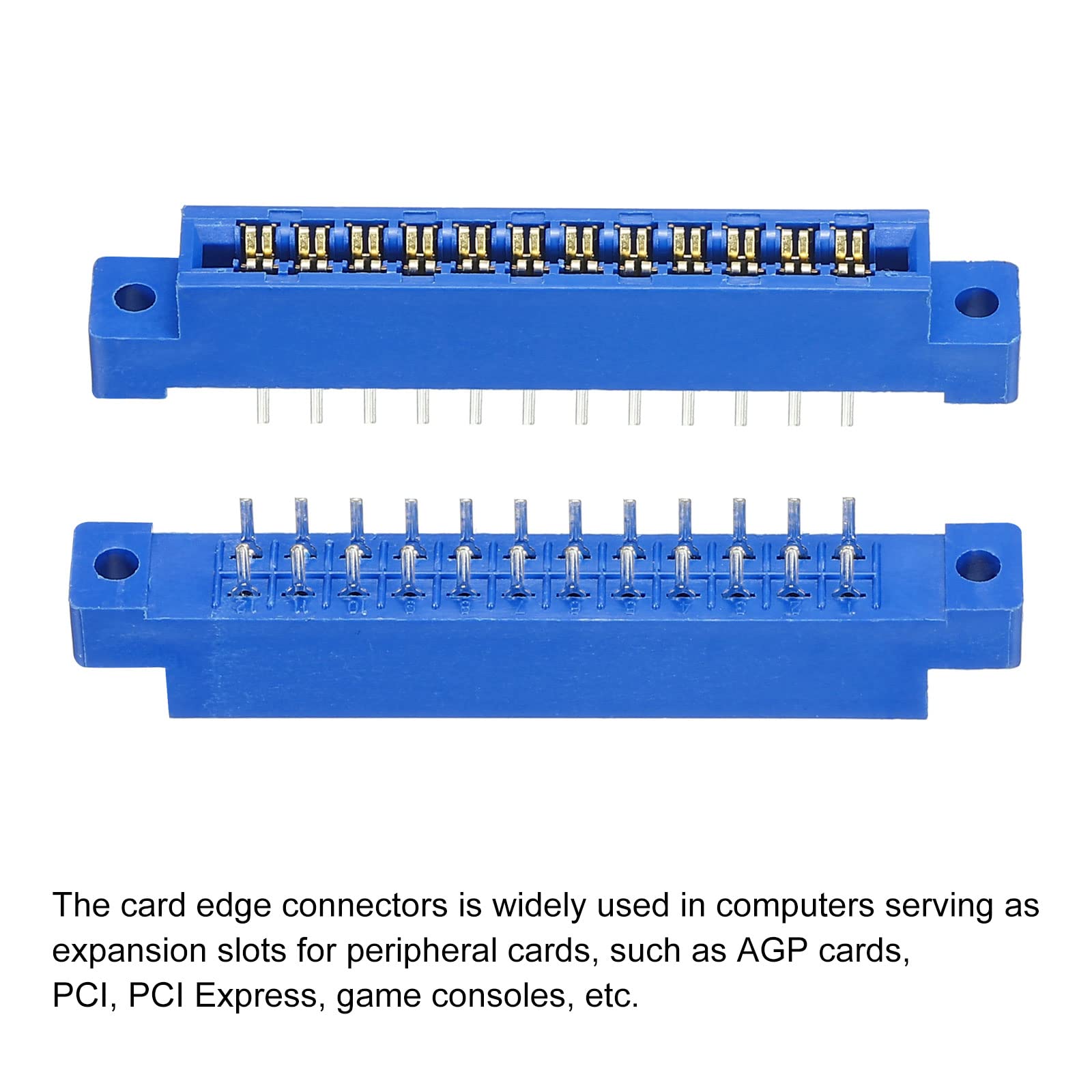 アクセサリー bluebox Amazon.com: MECCANIXITY Card Edge Connector Blue Socket 24