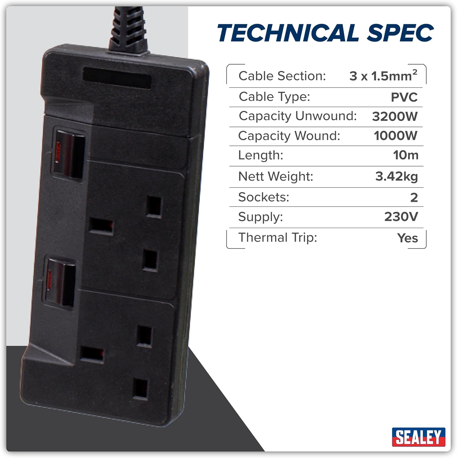 Sealey CRM10 Technical Specifications