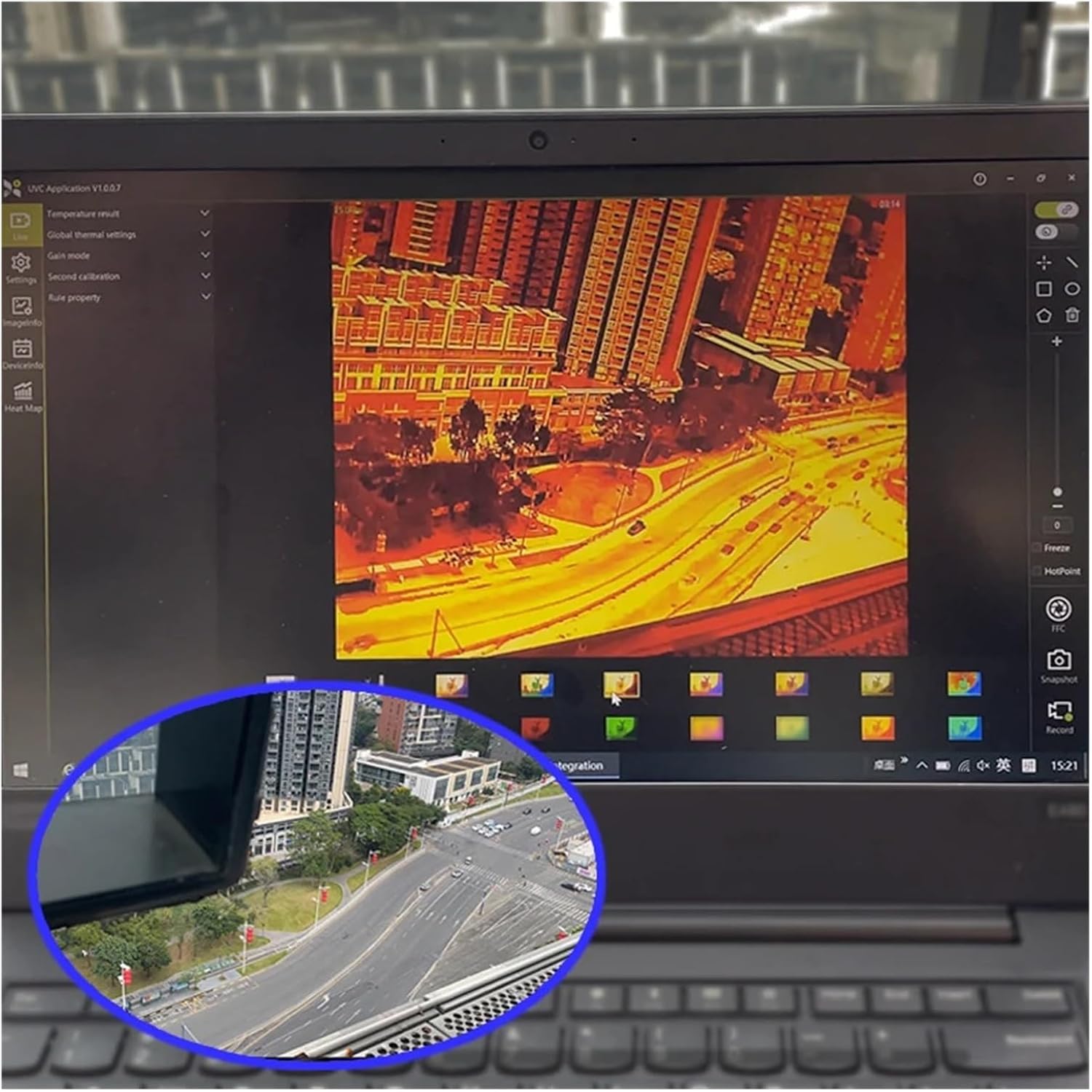 384 * 288/640 * 512 Thermal Imager Camera Mini Size CVBS/USB 9mm Lens Camera Module 12um Thermal Imaging Module(HCS-384x288)