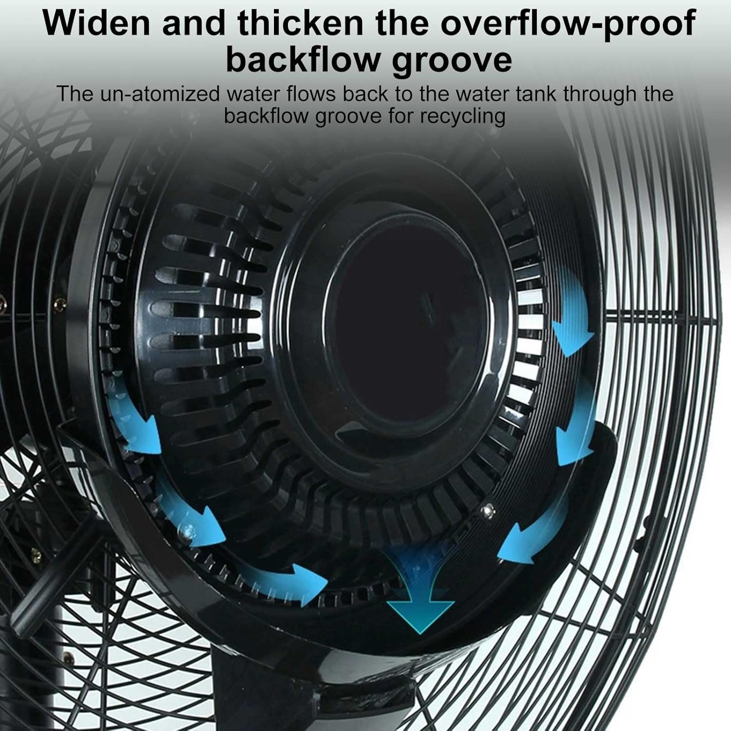 Portable Oscillating Misting Fan with Water Tank - Ideal for Outdoor Use in Restaurants, Garages, Gyms, and Factories - Cool Down Instantly!