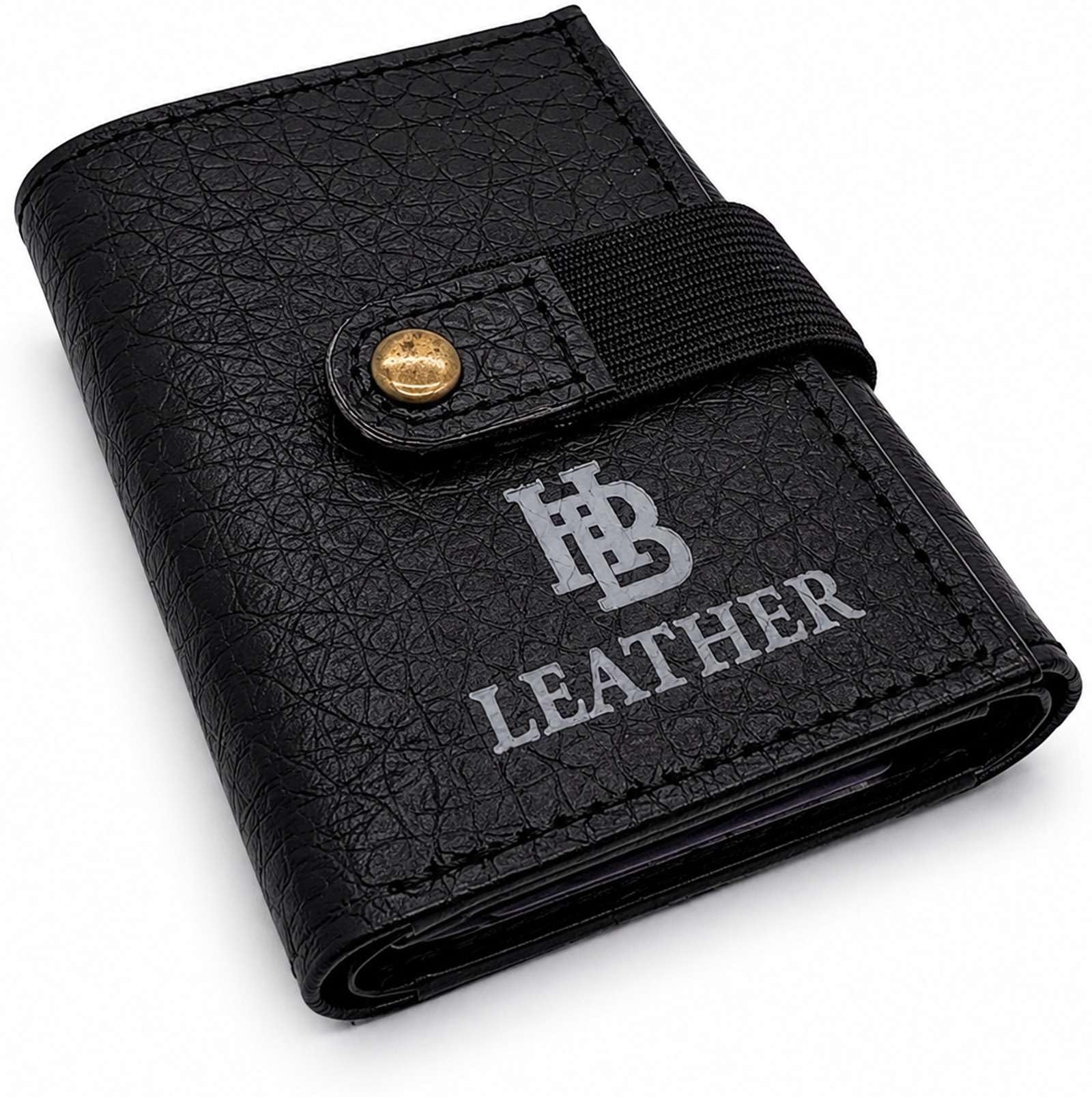Artificial Leather Wallet for Men | Black Bifold & Slim Casual Wallet | Multiple Card Slots | Cash & ID Card Holder (2 Card Slots)-image-28