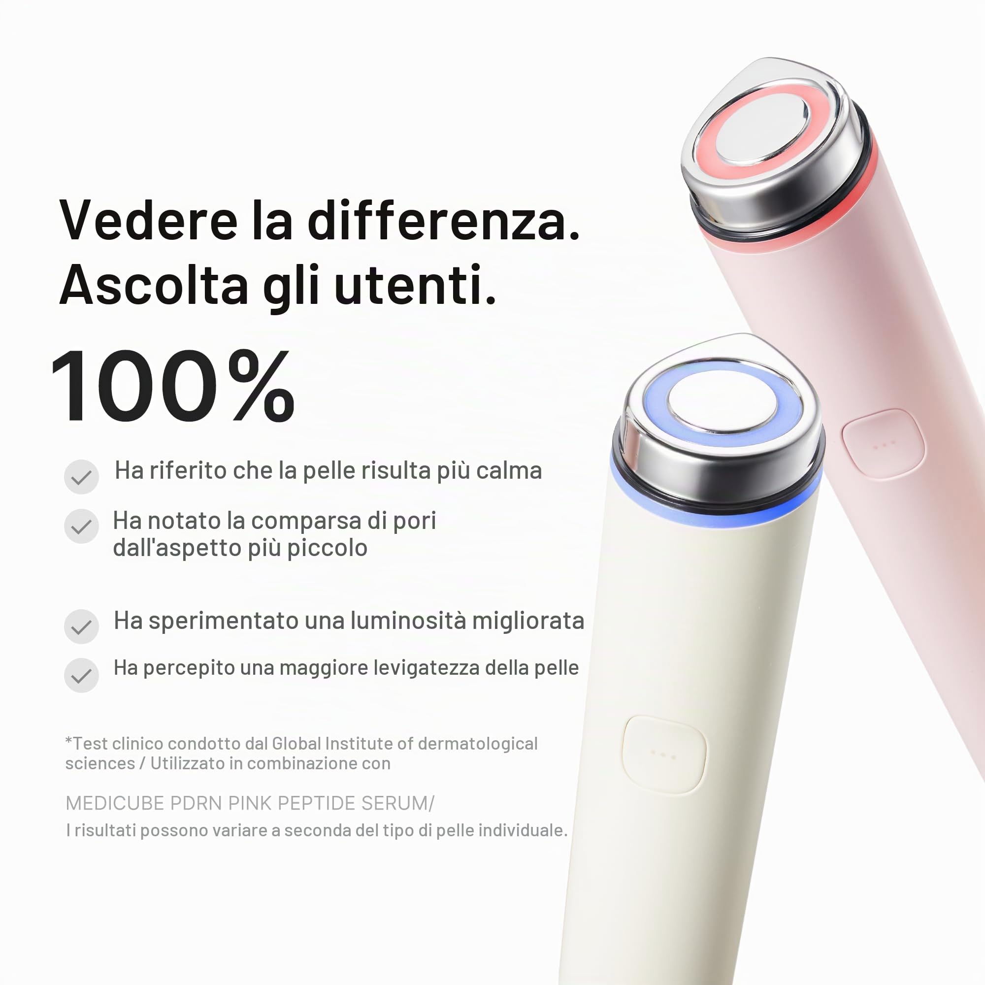 medicube Mini Booster Pro Plus | Dispositivo Viso per Luminosità, Effetto Lenitivo & Elasticità, 3 Modalità, Dispositivo Portatile per Skincare Coreana, Rosa
