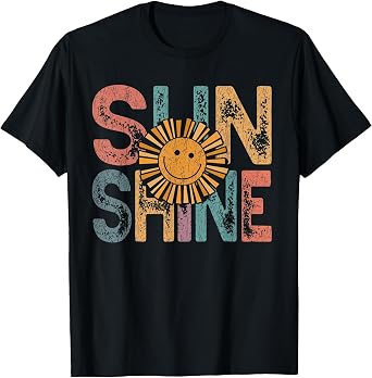 Retro Sunshine Hello Summer Vacation Sunshine Beach Vacation T-Shirt