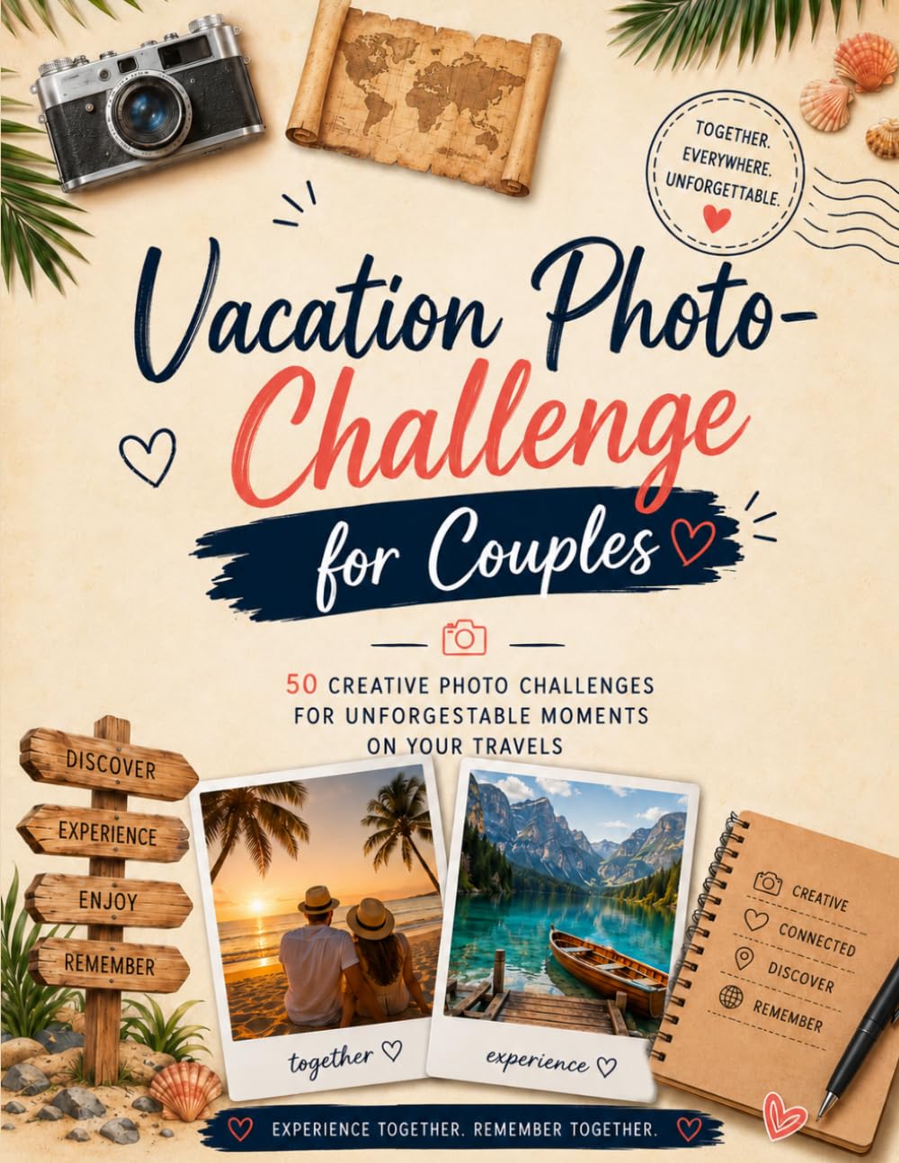 Vacation Photo Challenge for Couples: 50 Creative Photo Challenges for Unforgettable Trips: Fun Photo Prompts to Capture Memories on Road Trips, Weekend Getaways, and Romantic Escapes
