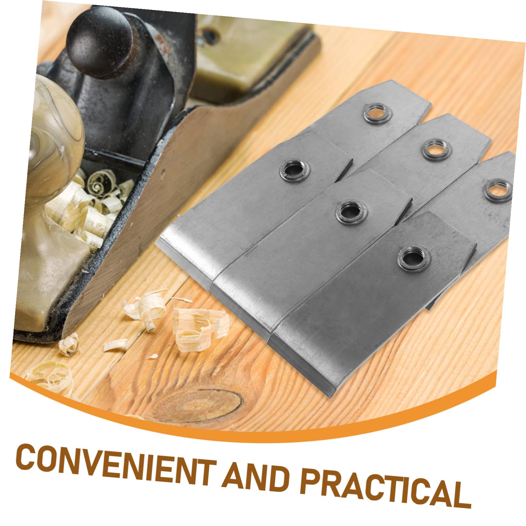 3 Pezzi Pialla Manuale per Legno 6 Pezzi 38mm Lame Angolate Precisione Utensile per Lavorazione del Legno Professionale per Falegnami e Hobbisti