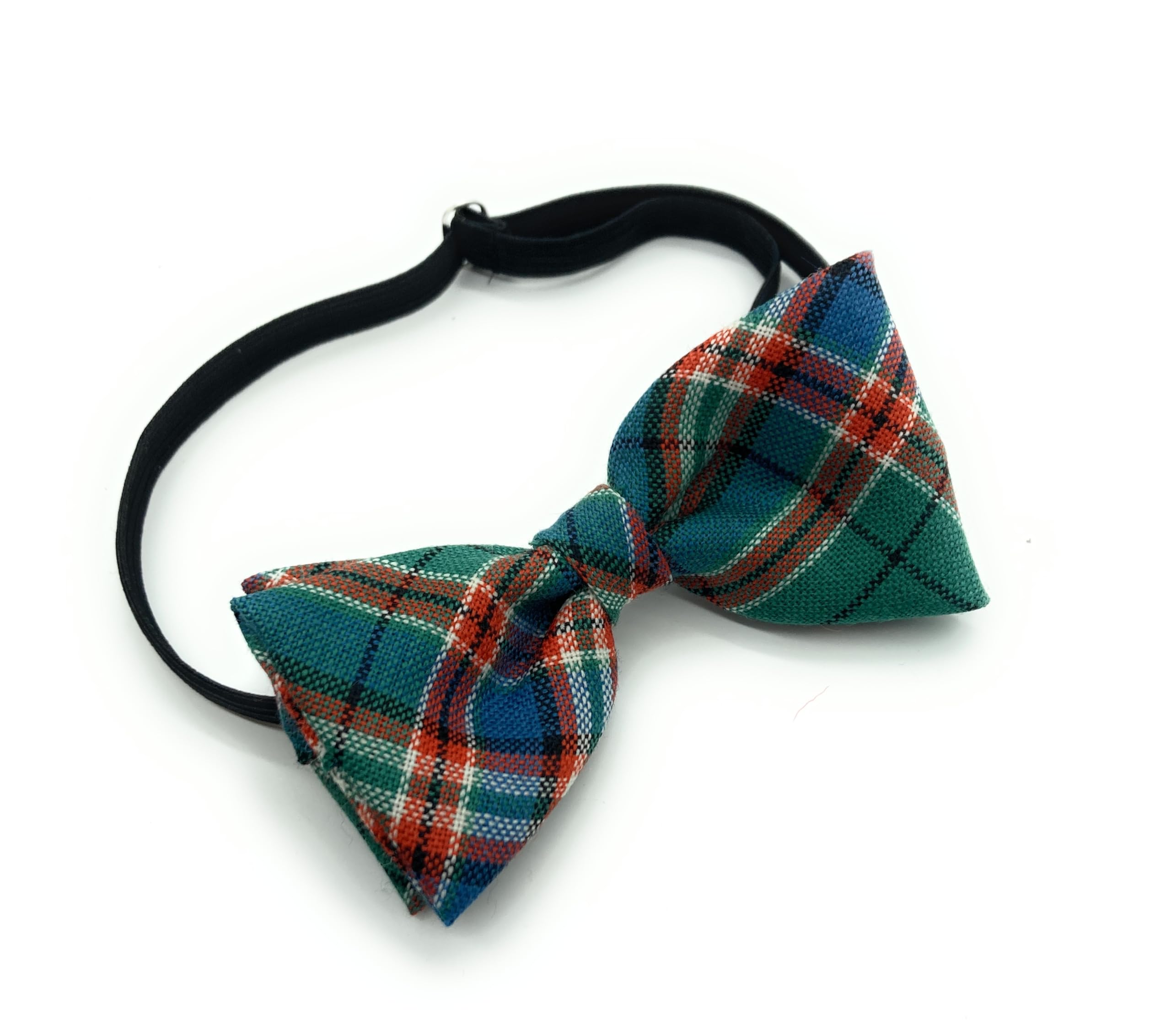 Highland Tweed Multi-Color Gents Pure Wool Macfarlane Hunting Ancient Tartan Bow Tie Made In Scotland