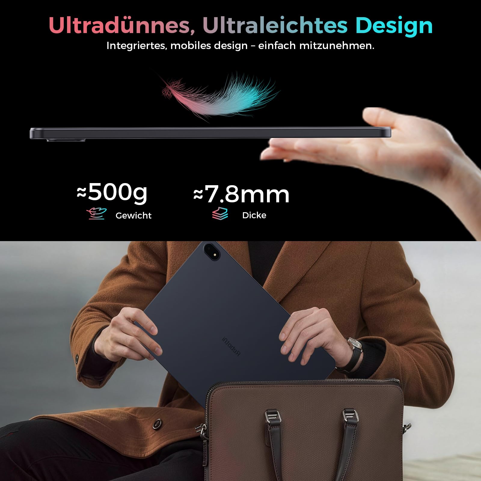 2026 Tablet 11 Zoll Android 16 Tablets, 32GB RAM+128GB ROM/1TB TF, 8000mAh Tablet Octa-Core 1920 * 1200 IPS, 5+13MP/Widevine L1/18W Schnellladung