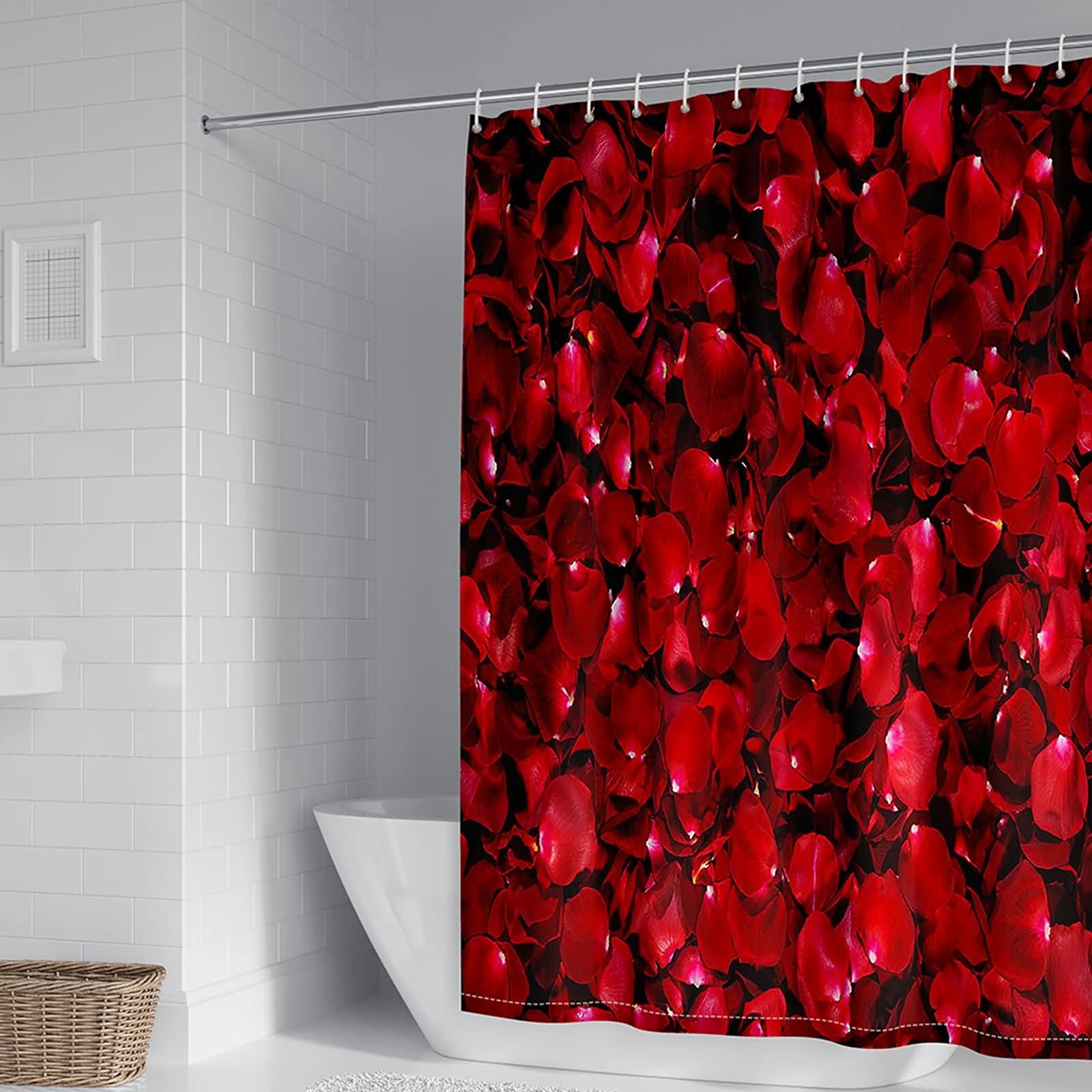 Rideau de douche 180x200cm KnSam polyester lavable pour baignoire et douche anti-moisissure