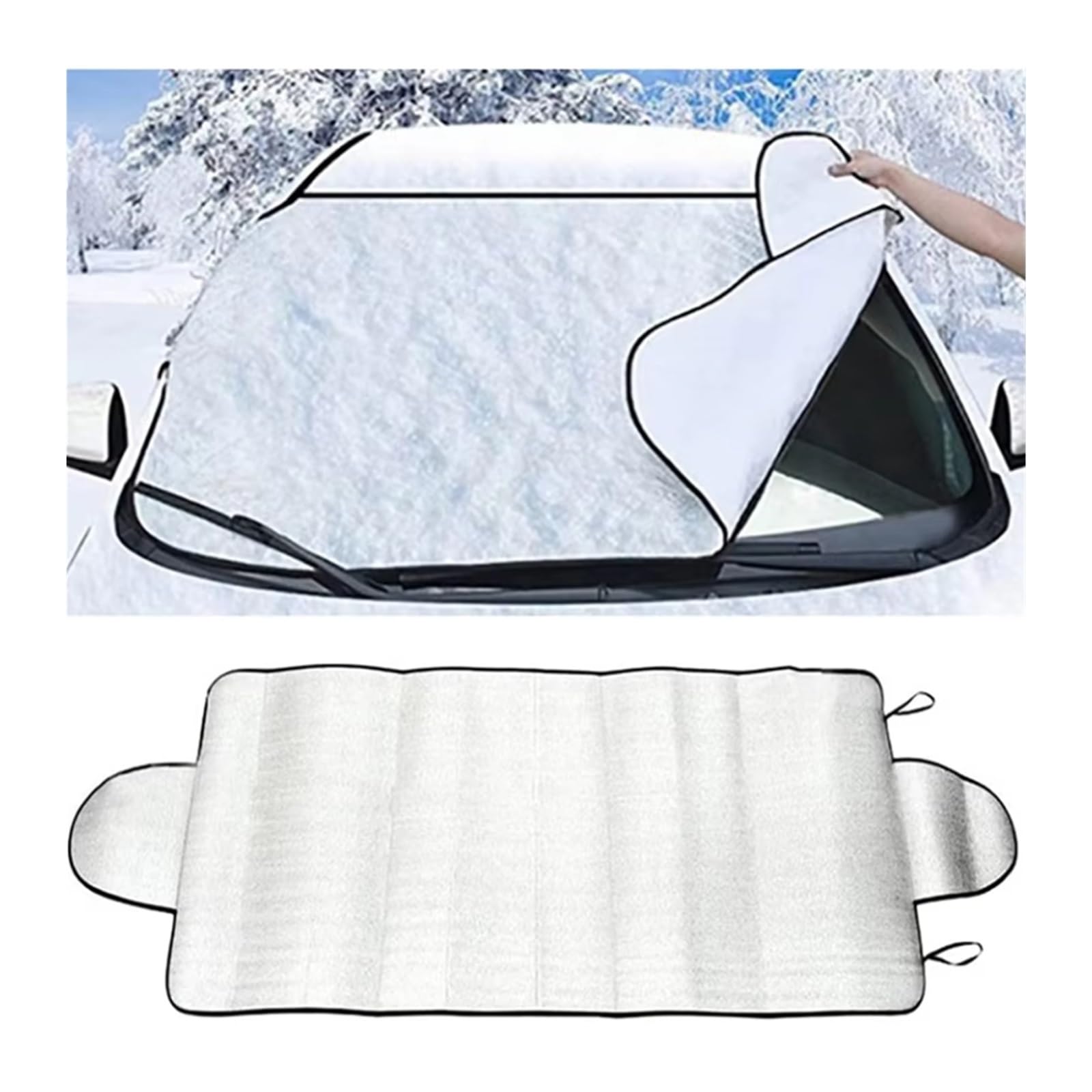 Parasole Auto Parabrezza 150x70cm Auto Protezione Per Neve E Ghiaccio Visiera Parasole Fornt Parabrezza Posteriore Blocco Copertura Finestra Accessori Esterni