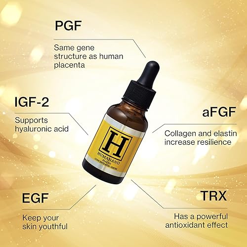 Miniatura 6 de Suero concentrado liposomal de placen japonés 100%, EGF, FGF, HUMANANO", sin parabenos, sin alcohol, sin aceite mineral, libre de crueldad (1.01 fl