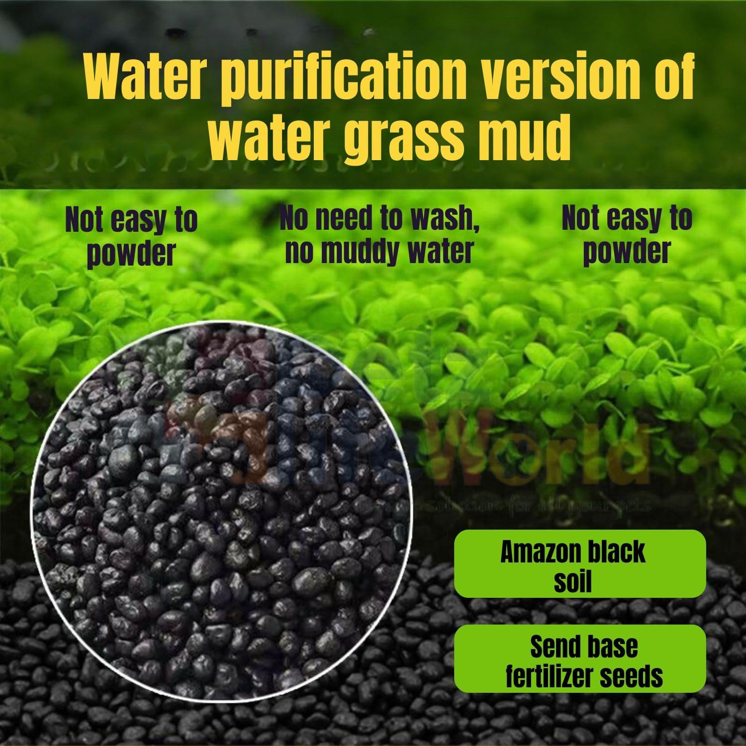 VAYINATO® 450g Black Aqua Soil Substrate for Planted Aquarium | Loose Nutrient-Rich Soil for Aquascaping, Shrimp & Freshwater Tanks | Promotes Plant Growth & Stable Water Parameters 2