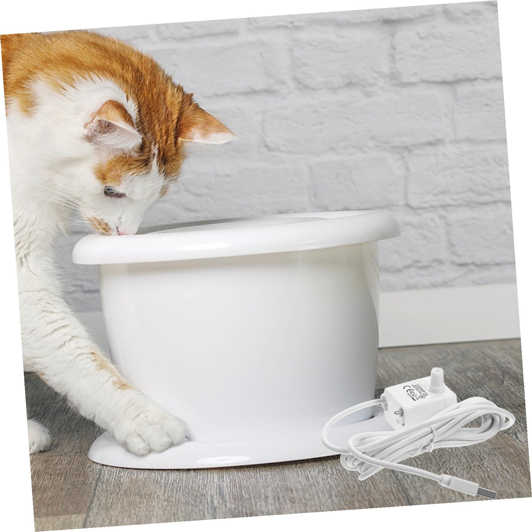 Bomba de Repuesto Sumergible para Bebedero de Gatos Abs Blanco | 5v 1a, Cable USB Incluido, para Fuente de Agua de Mascotas y Uso en Hogares o Tiendas