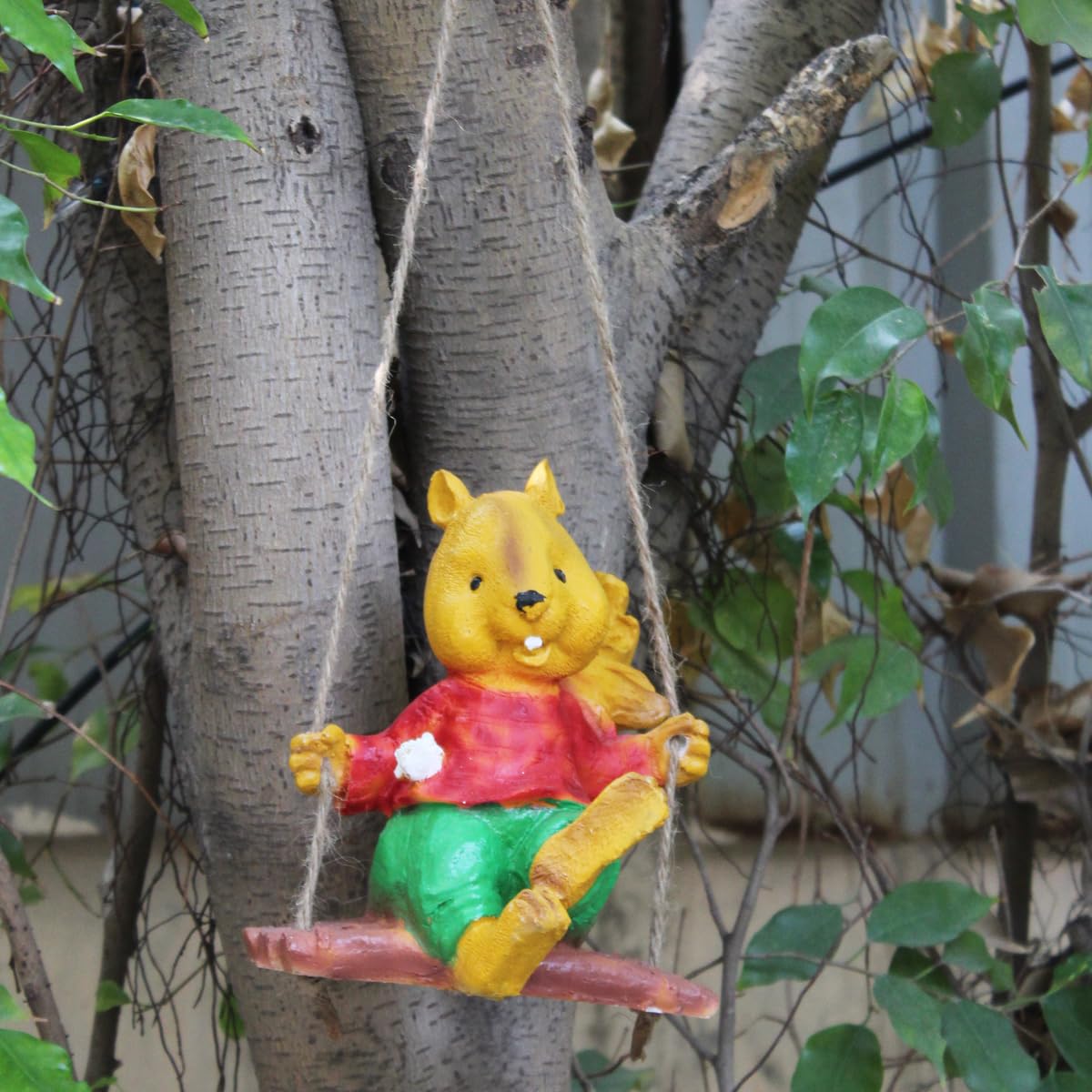 Wonderland Resin Hanging Boy Squirrel Statue | for Inside or Outside Your Home | Garden Decor, Garden Decoration, Home Decor, Squirrel Statue, balocny Decoration (B0D9JNC6BP) Amazon Price History, Amazon Price Tracker