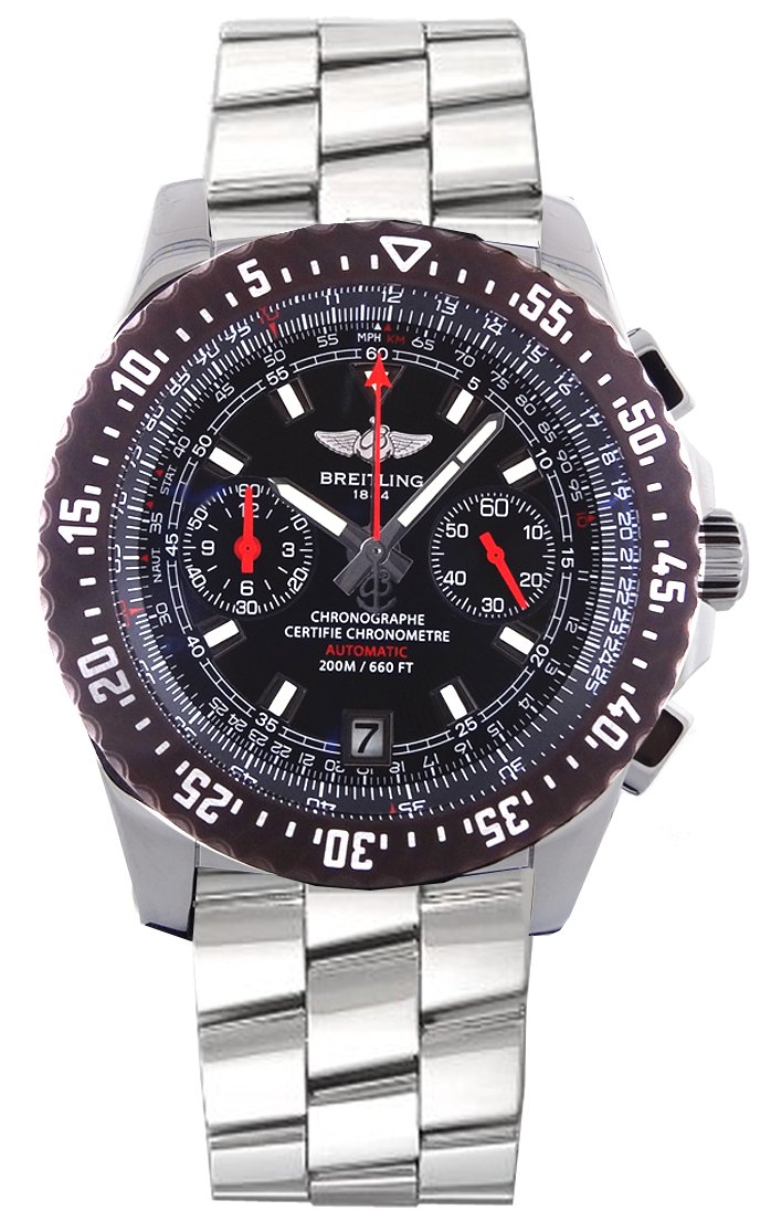 Breitling Airwolf Raven Chronograph Automatic Mens Watch A27363A2-B823SS