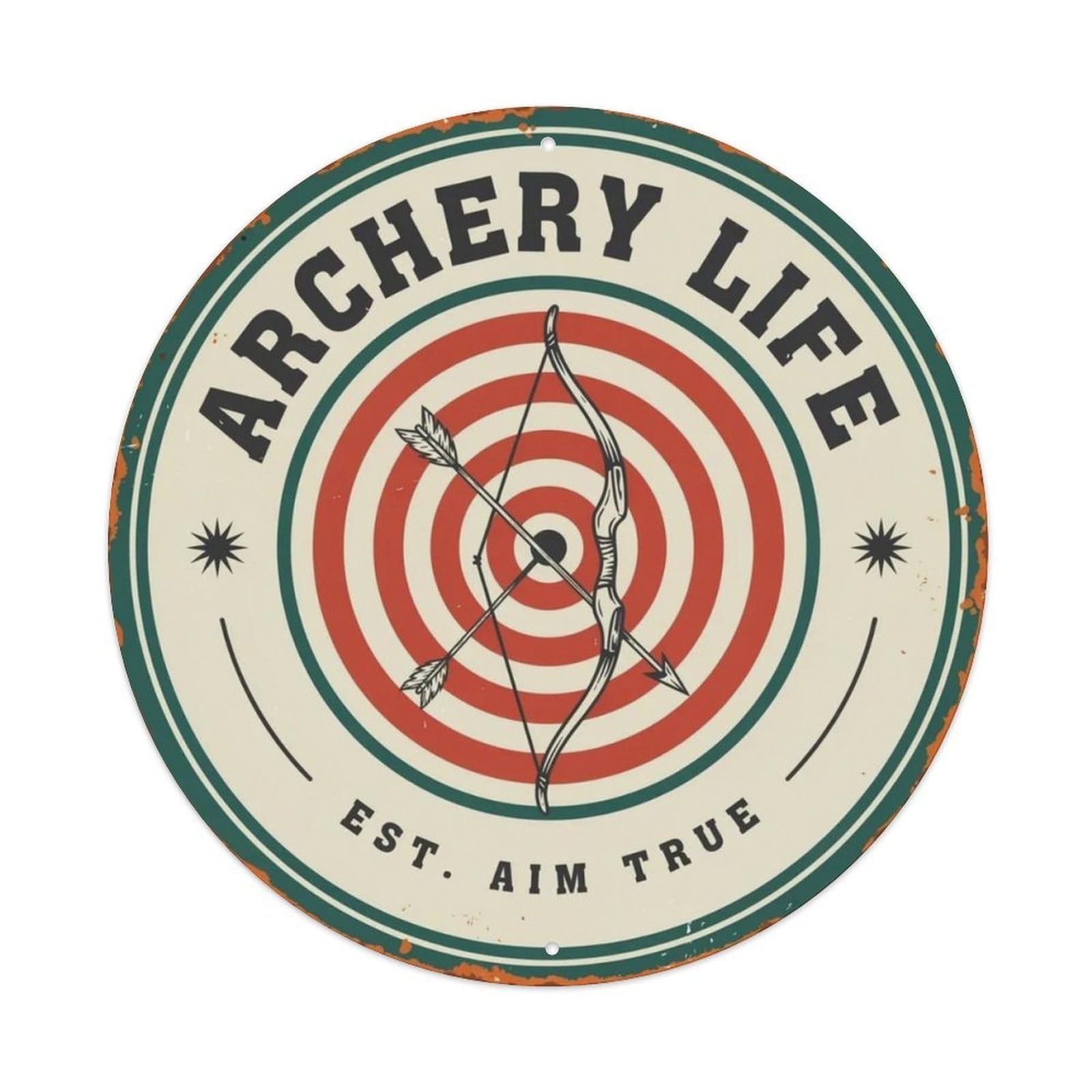 Archery Life Metal Tin Sign Plaque