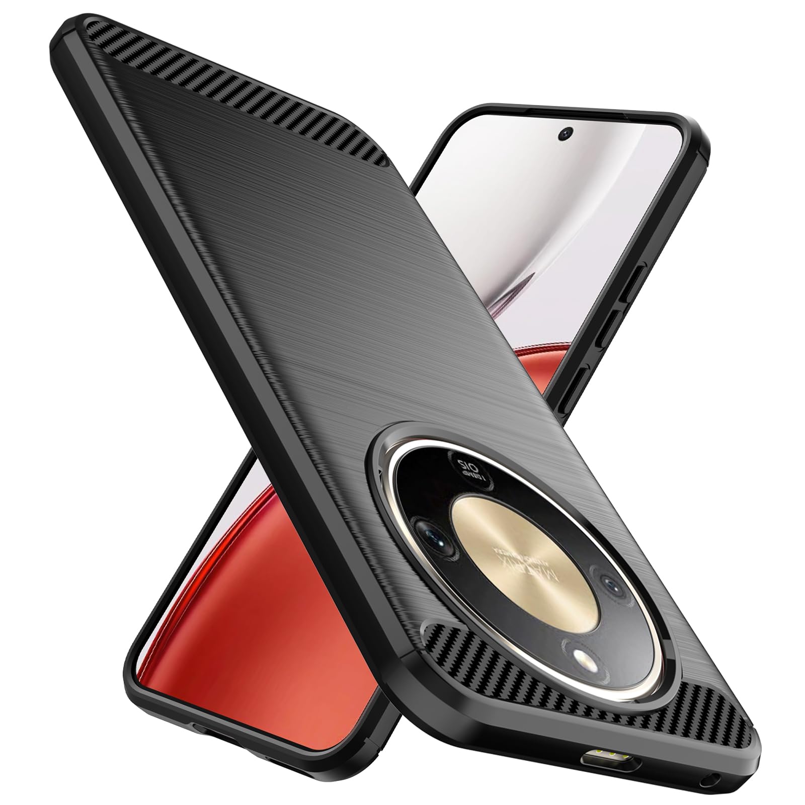 AMWEI Cover per Huawei Honor X8, Slim Laureato Custodia Posteriore in