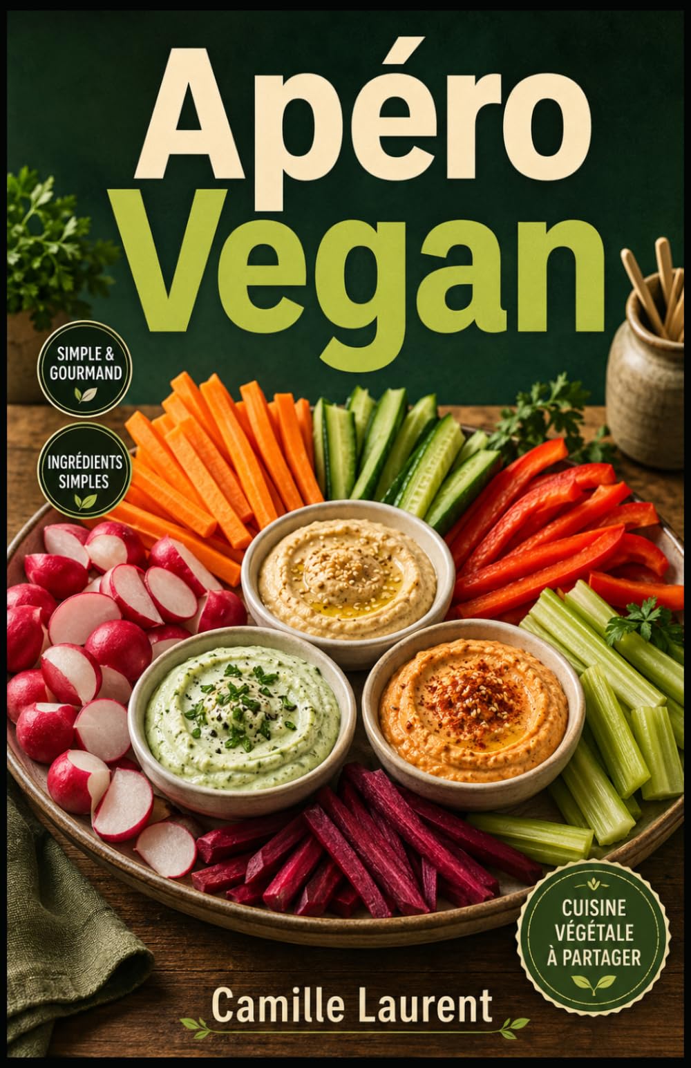 Apéro Vegan: 60 recettes simples pour tartinades, bouchées et moments à partager