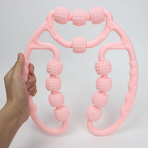 Miniatura 5 de Rodillo manual anticelulítico de 360 con 12 ruedas, rodillo de piernas para relajación de músculos, muñeca, mano, pies y muslos, rodillos de piernas