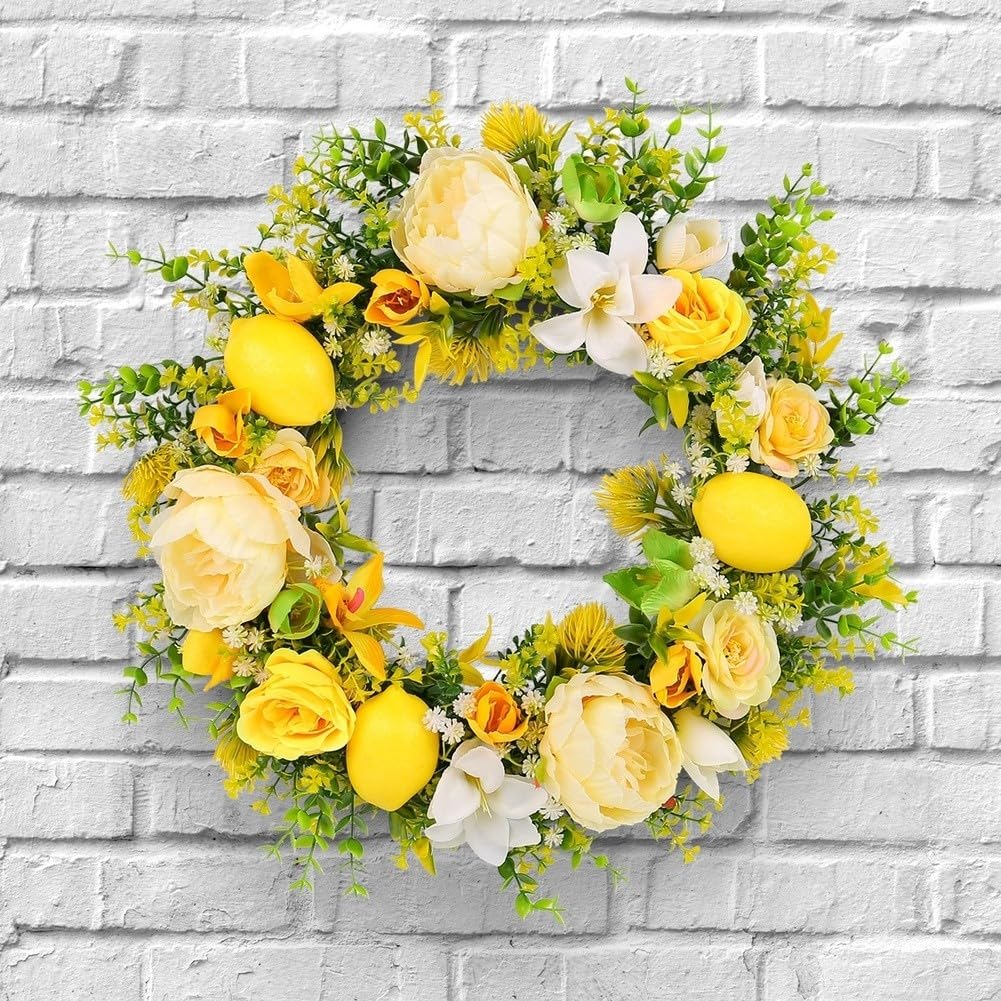 Ramo Limone Finto 46cm in Plastica UV Ramo Limone Finto 46cm