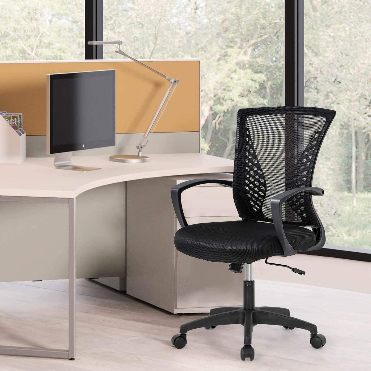 Home Office Chair Ergonomic Desk Chair Adjustable Height Computer Chair with Lumbar Support Armrest Mesh Executive Rolling Swivel