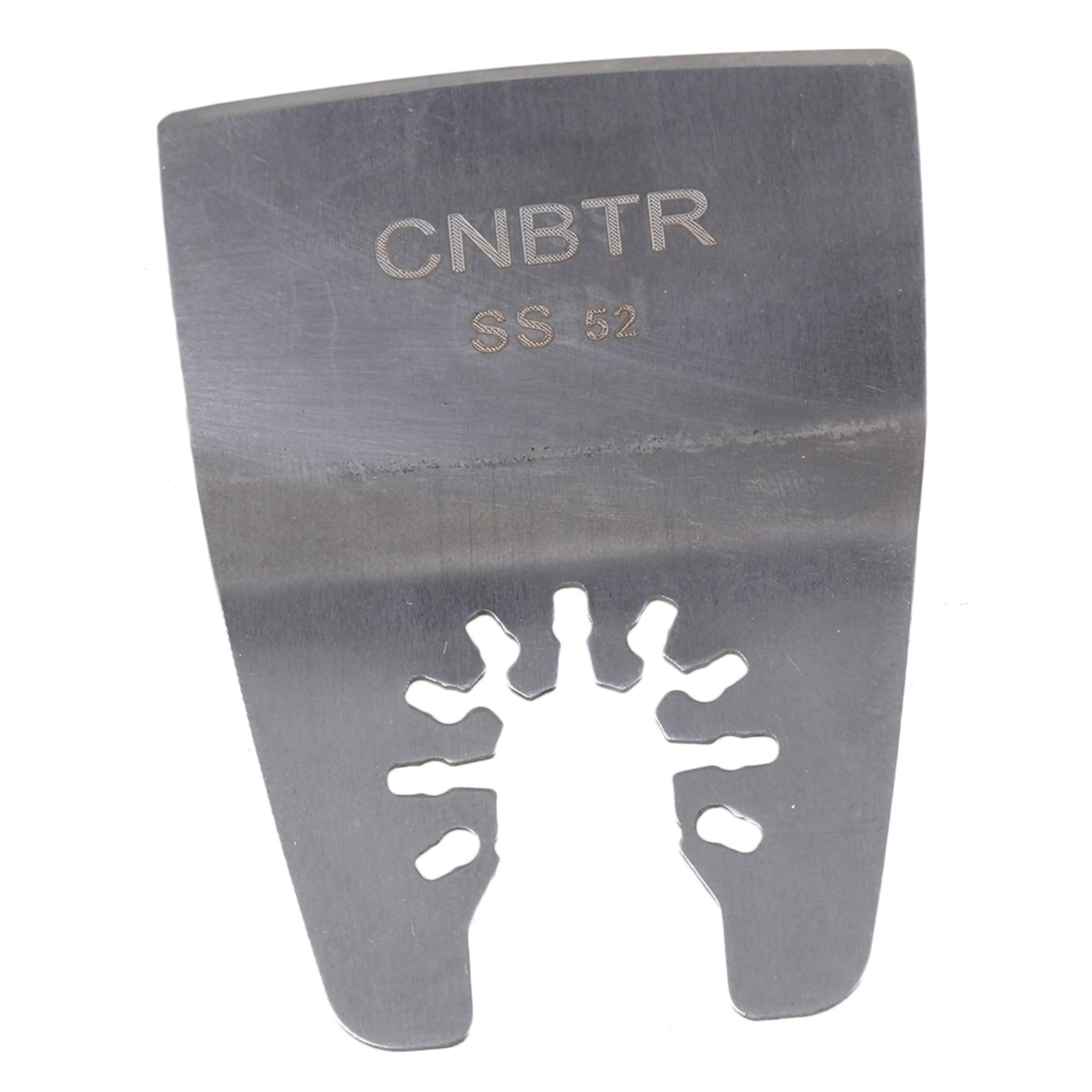 plata 52 MM de Ancho Acero Inoxidable oscilante herramienta liberación rápida Flexible cuchilla para rasqueta (Multi Tool Set de 20