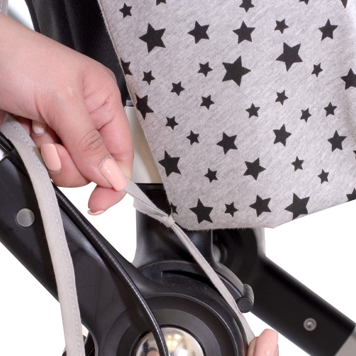 JYOKO KIDS Sacco Coperta per Bambino copri piedi per passeggino, Cotone Primavera/Mezza stagione (80 Cm, BLACK STAR)