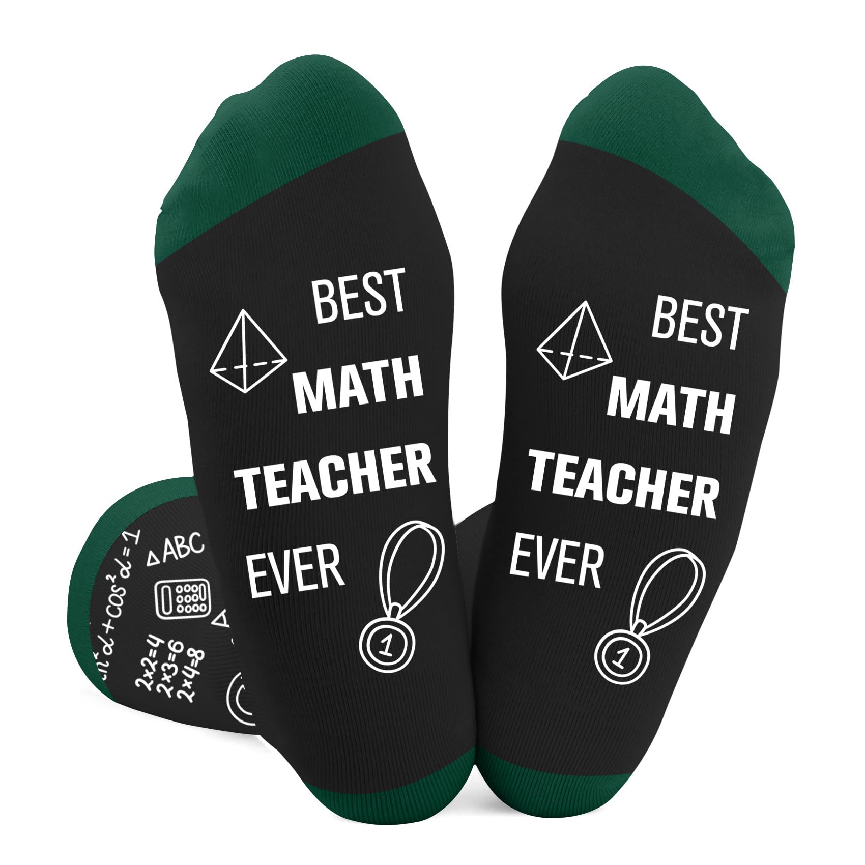 Math Teacher Gifts for Women Men, Math Teacher Appreciation Gifts Socks, Best Retirement Graduation End of Year Birthday Gift for Mathematics Teachers Christmas Valentines Stocking Stuffers
