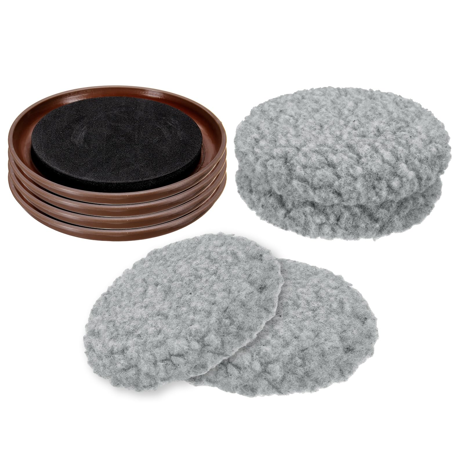 Patins de meubles double usage pour éliminer les rayures de chaise sur parquet et tapis