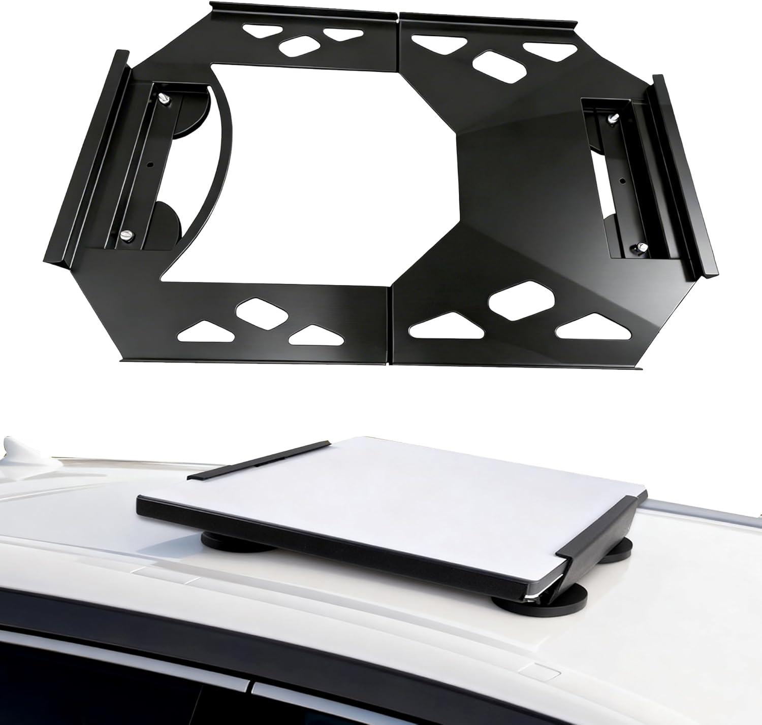 for Starlink Gen 3 Flat Magnetic Mount Kit,Ultra Strong 220lbs Quick Release Starlink Standard Dish Roof Mount,Designed for Vehicles,Boats,RV and Overlanding,Stainless Steel,Black