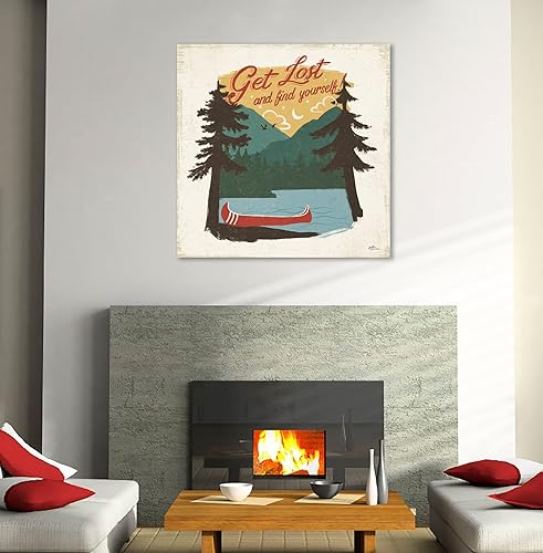 Miniatura 4 de Jaxson Rea Janelle Penner - Lienzo envuelto en galería vintage de Lake V sin líneas, 18 x 18 pulgadas