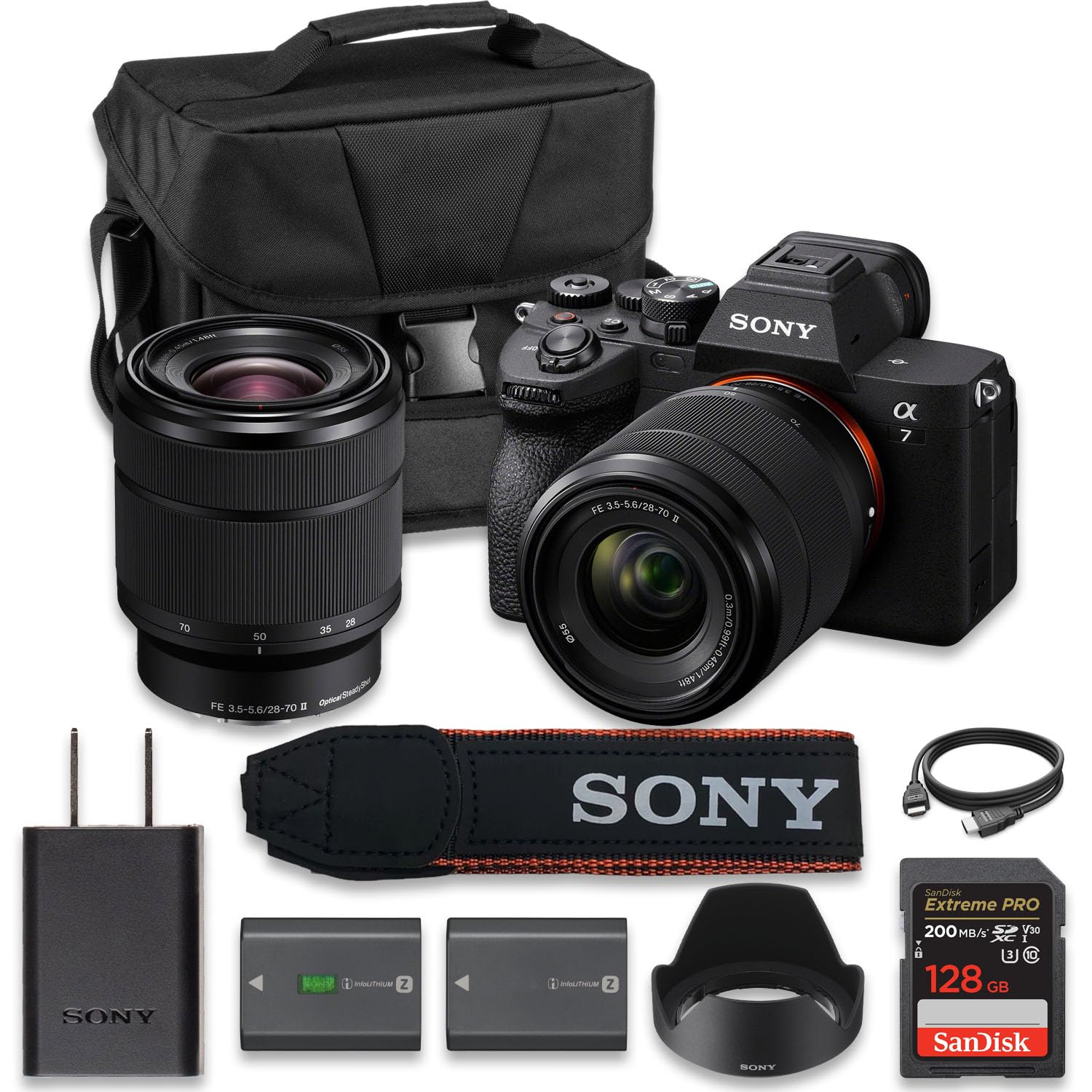 Sony Alpha 7 IV Full-Frame Mirrorless Interchangeable Lens Camera with 2026 28-70mm Zoom Lens Kit (Value Bundle)
