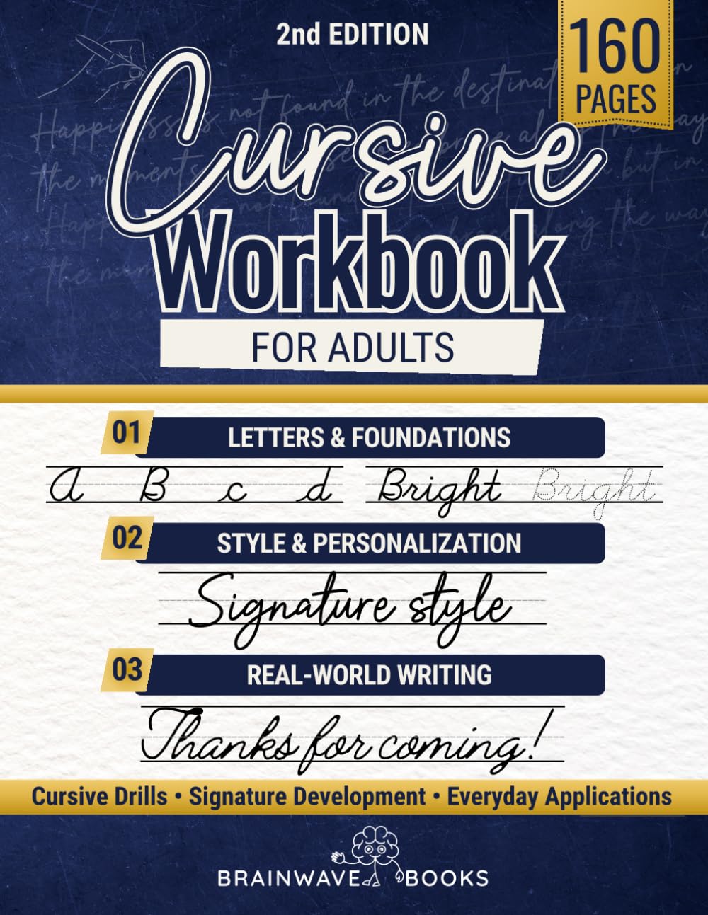 Cursive Workbook For Adults: Write with Style