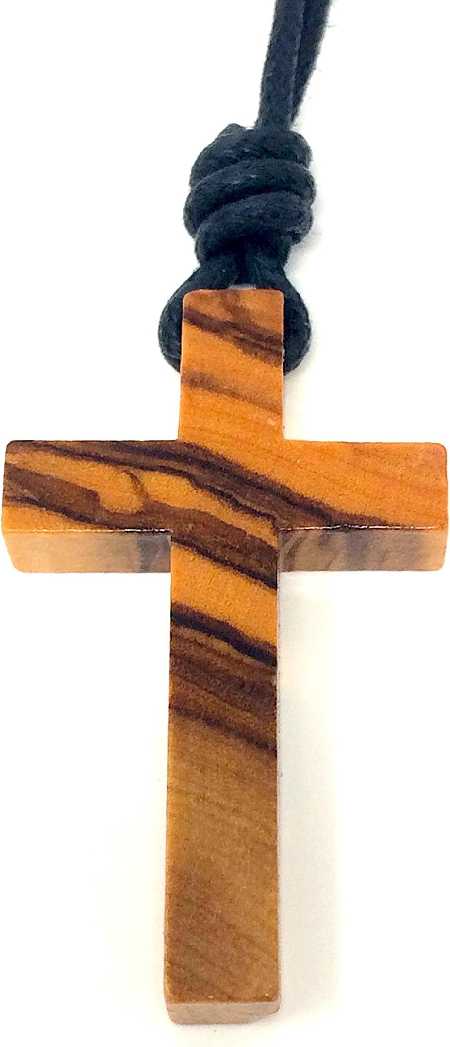 Necklace with olive wood cross - handmade in Mallorca - bagusto