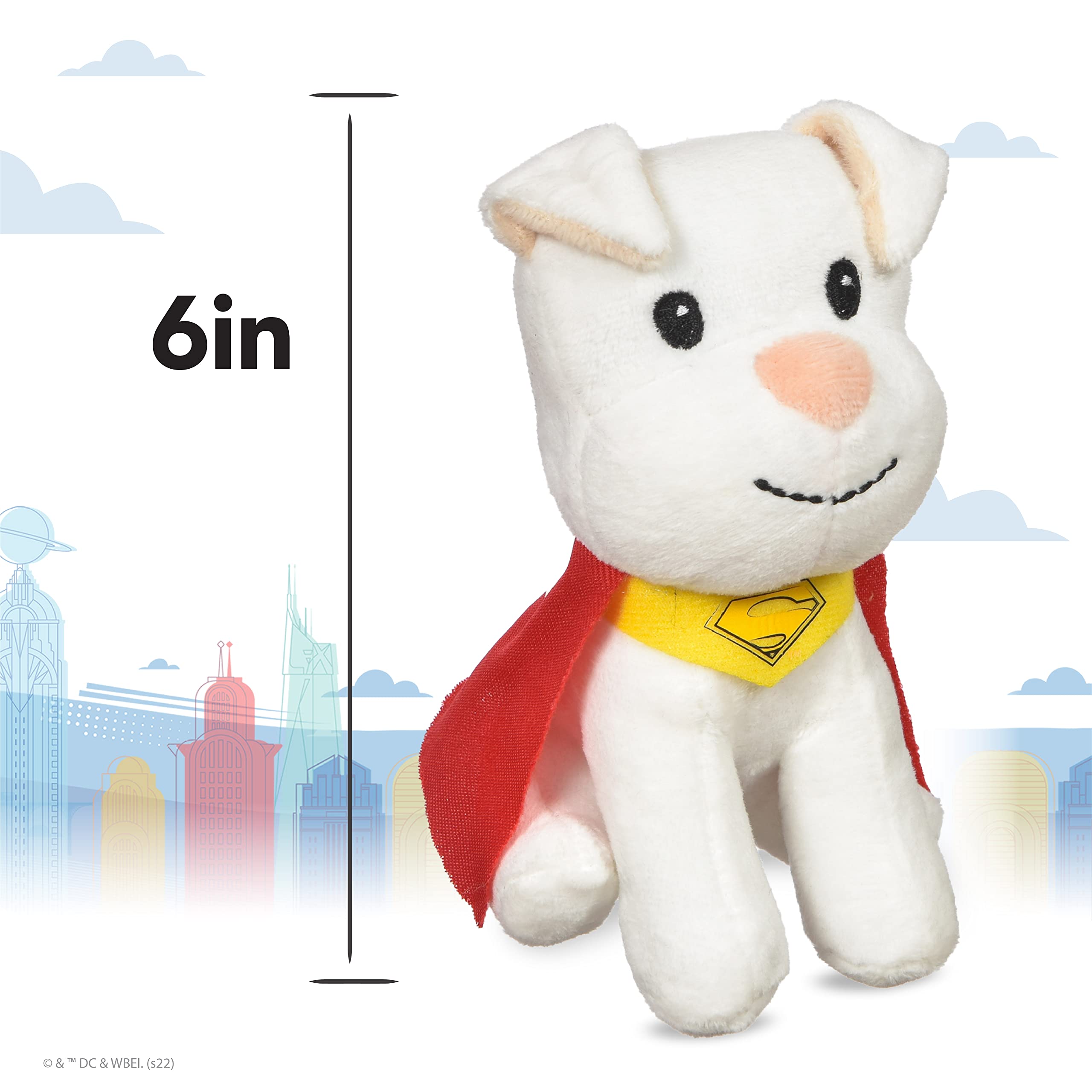 DC Comics Superpets 6 Inch Crypto Plush Squeaker Bone Pet Toy | Crypto Dog  Toy Plushie Squeaky Bone from Superpets Film | Superman Logo Dog Toy | DC :  Amazon.de: Pet Supplies