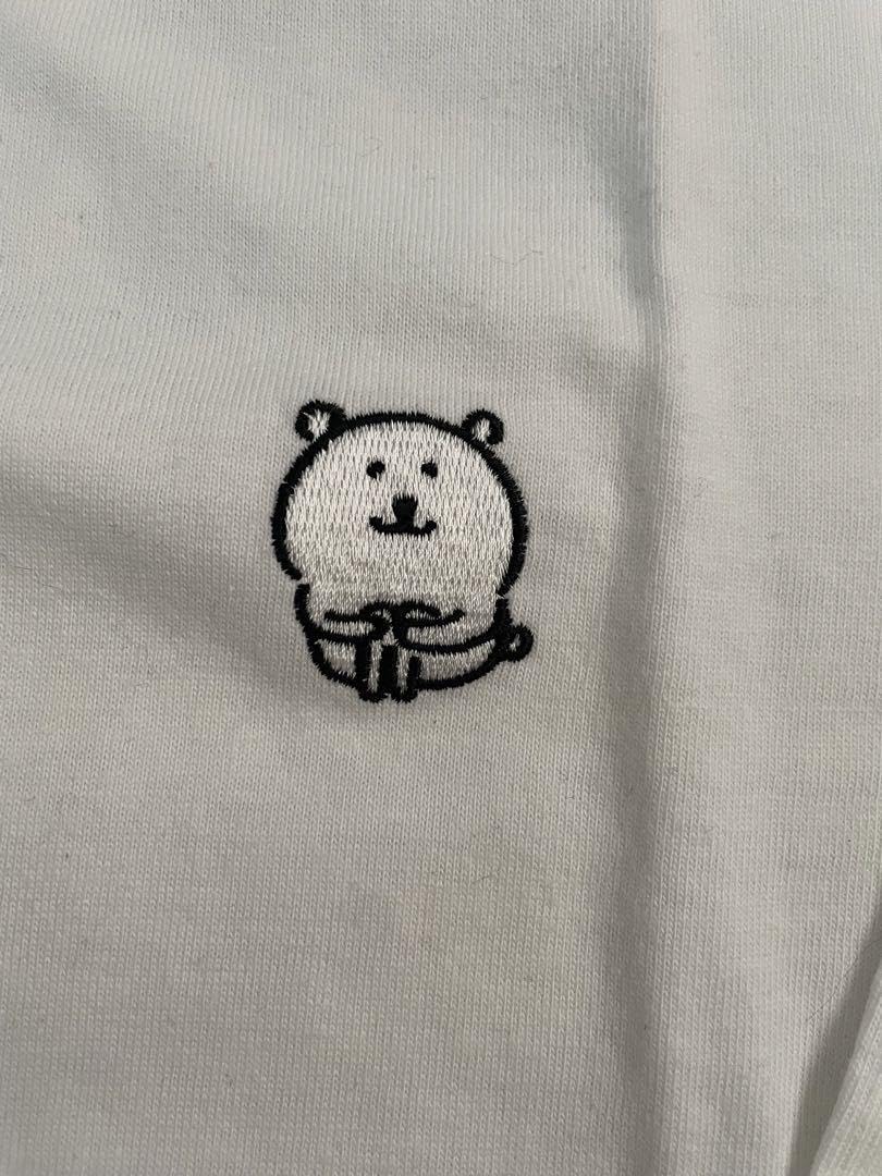 自分ツッコミくま 刺繍パーカー 新品 未使用 自分ツッコミくま もぐらコロッケ 刺繍 ジップ