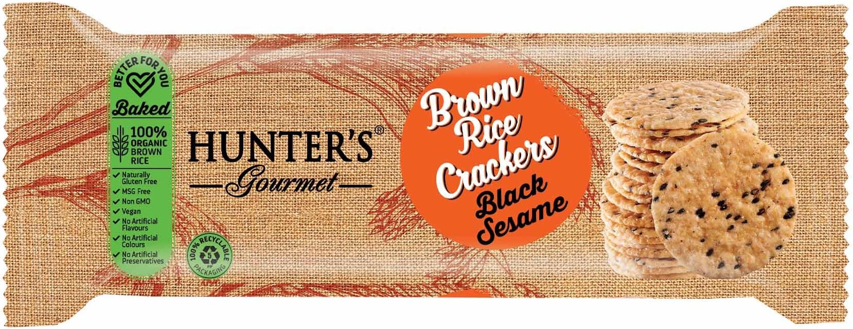 Black Sesame Brown Rice Crackers 100g