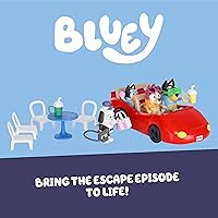 Vista 5 de Bluey Convertible con paquete de 4 figuras de 2.5 pulgadas, 9 accesorios y hoja de calcomanías, exclusivo
