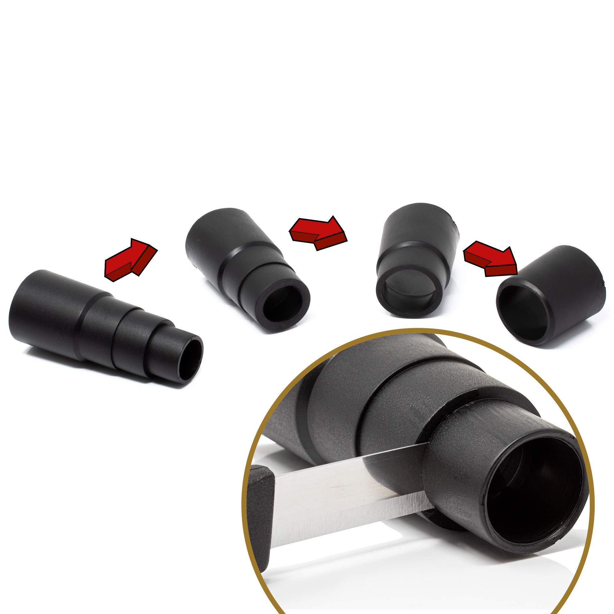 Adattatore Universale Per Aspirapolvere - Collegamento Utensili Da Lavoro Come Levigatrici, Sega, Trapani