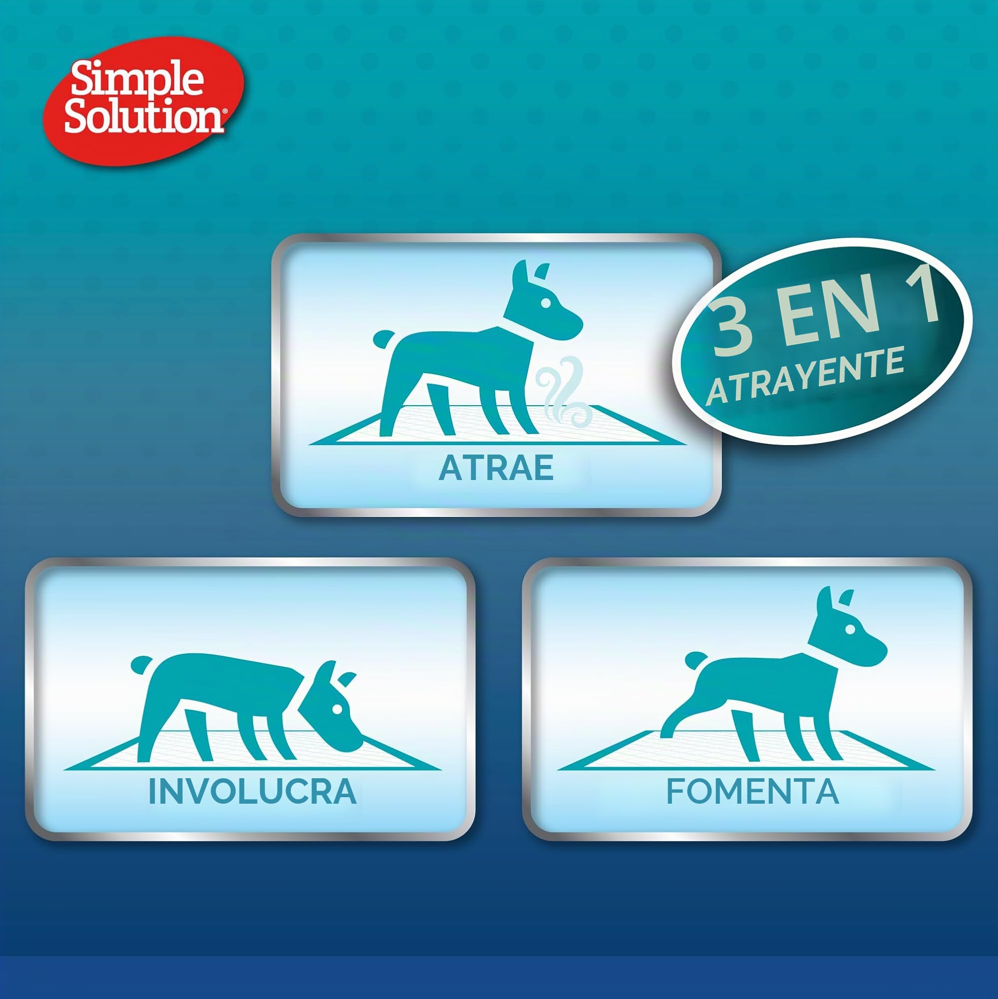 Simple Solution Almohadillas para perros Todo el día Premium 6 capas, aroma lavanda paquete de 50