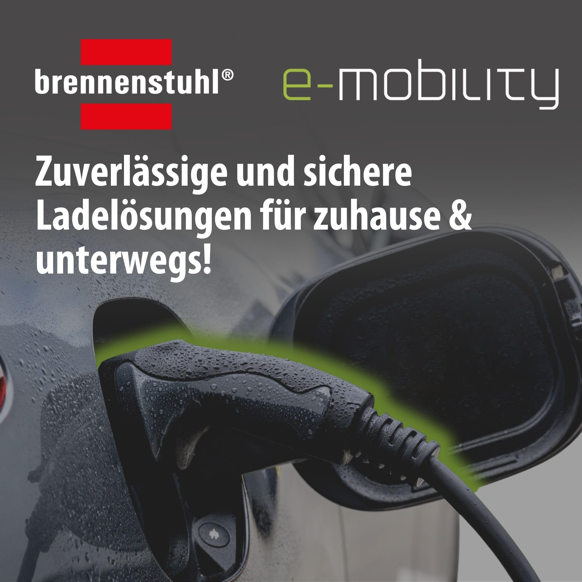 Brennenstuhl EV Typ 2 Ladekabel 11kW (E-Mobility Kabel 7m mit Tasche, IP55, Mode 3, 20A, für Elektro- & Hybridfahrzeuge BEV/PHEV)