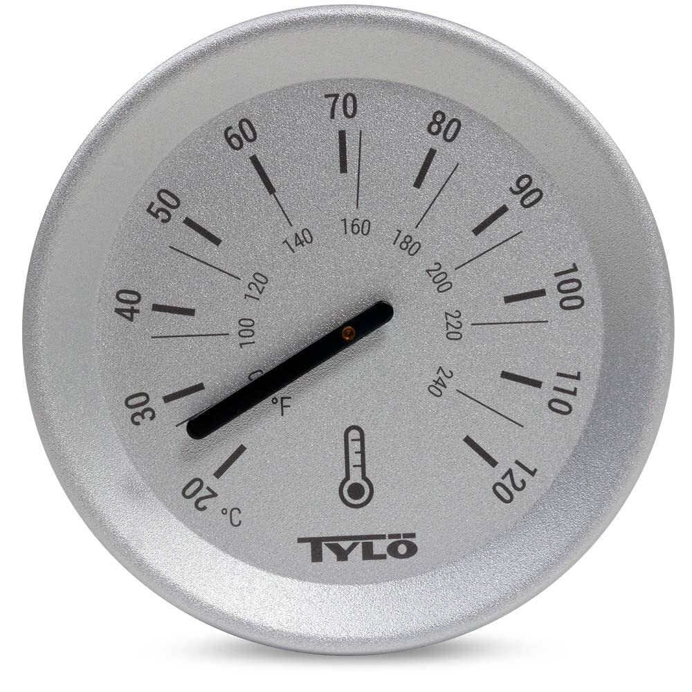 Tylö Thermometer Brilliant Silver Grey